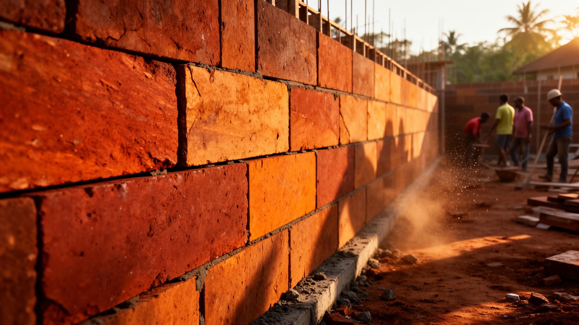 Premium laterite stone wall construction in Kerala